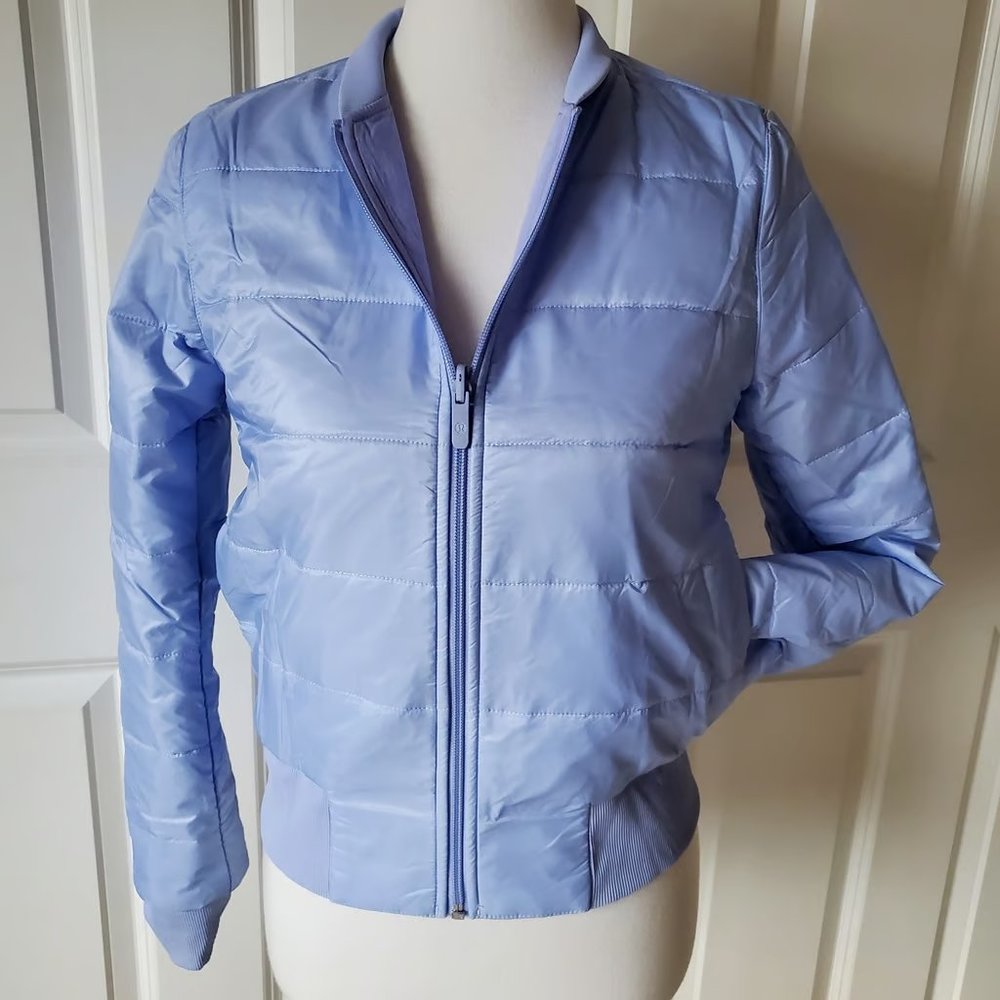 Lululemon Non-Stop Bomber Reversible Jacket New Size 4 Lavender Dusk